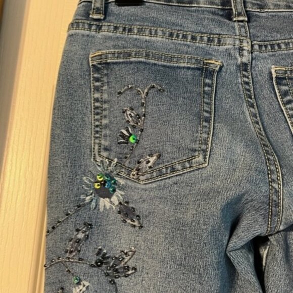 Suka Women's denim jeans sequin decoration Size 1 **READ** - Picture 7 of 12
